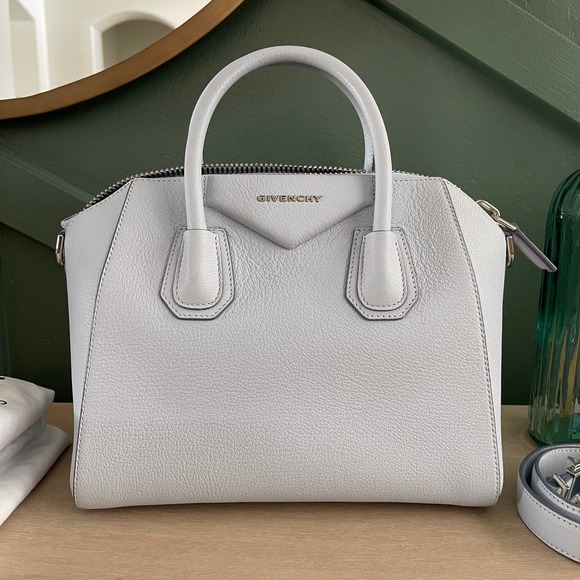 Givenchy Antigona Small Blue Sugar Satchel Bag - Picture 2 of 12